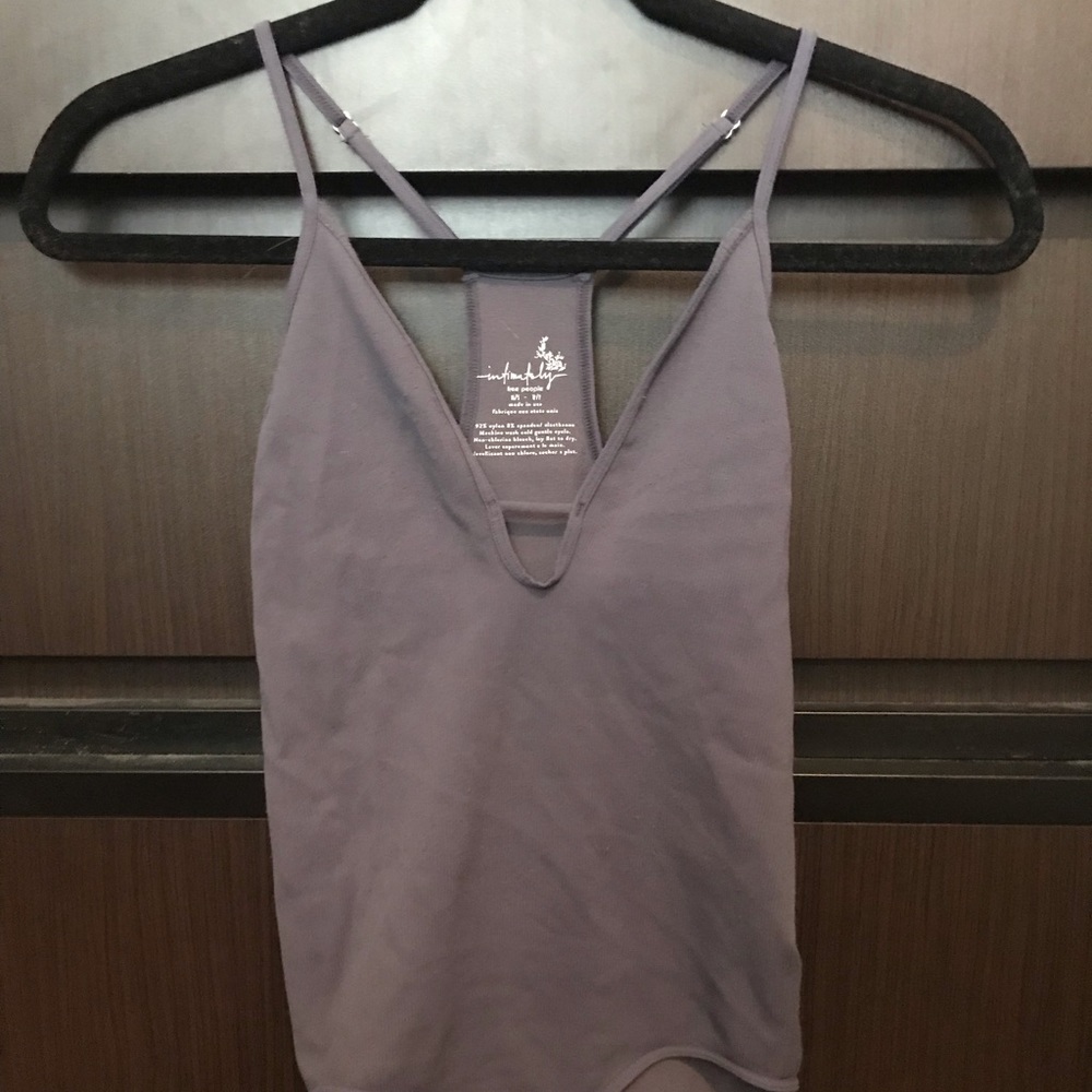 Light purple body suit